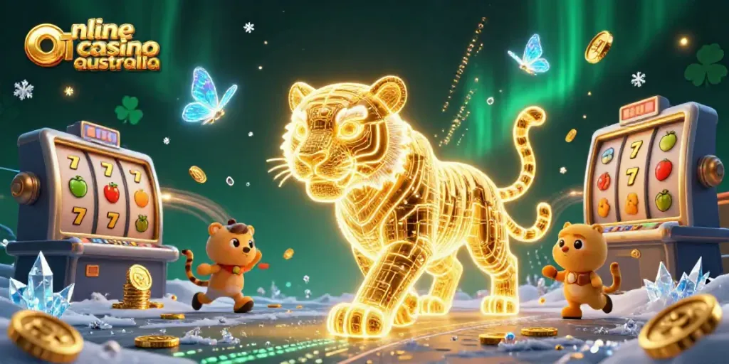 Experience the thrill and excitement of an online casino in Australia with immersive 3D elements.