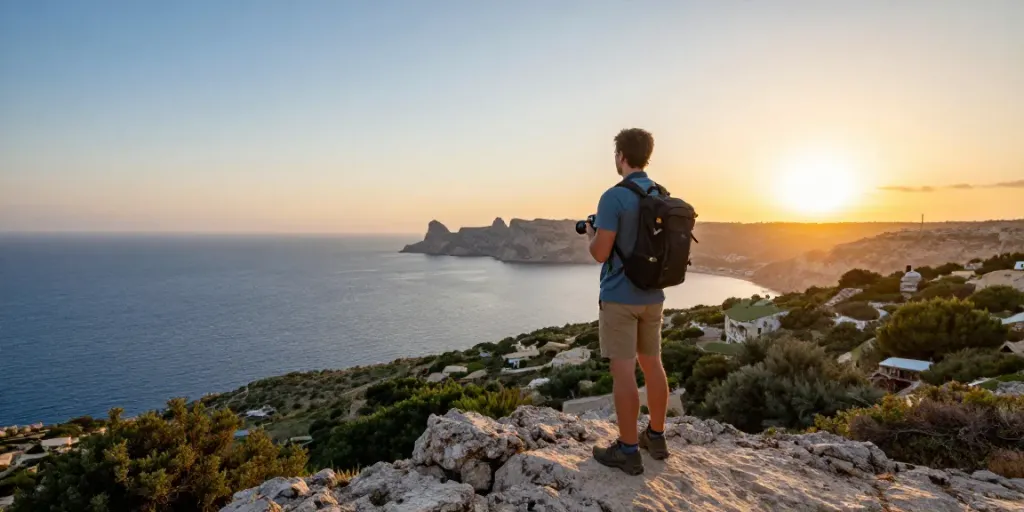 Experience breathtaking gozo tours along the stunning coastline at sunset.